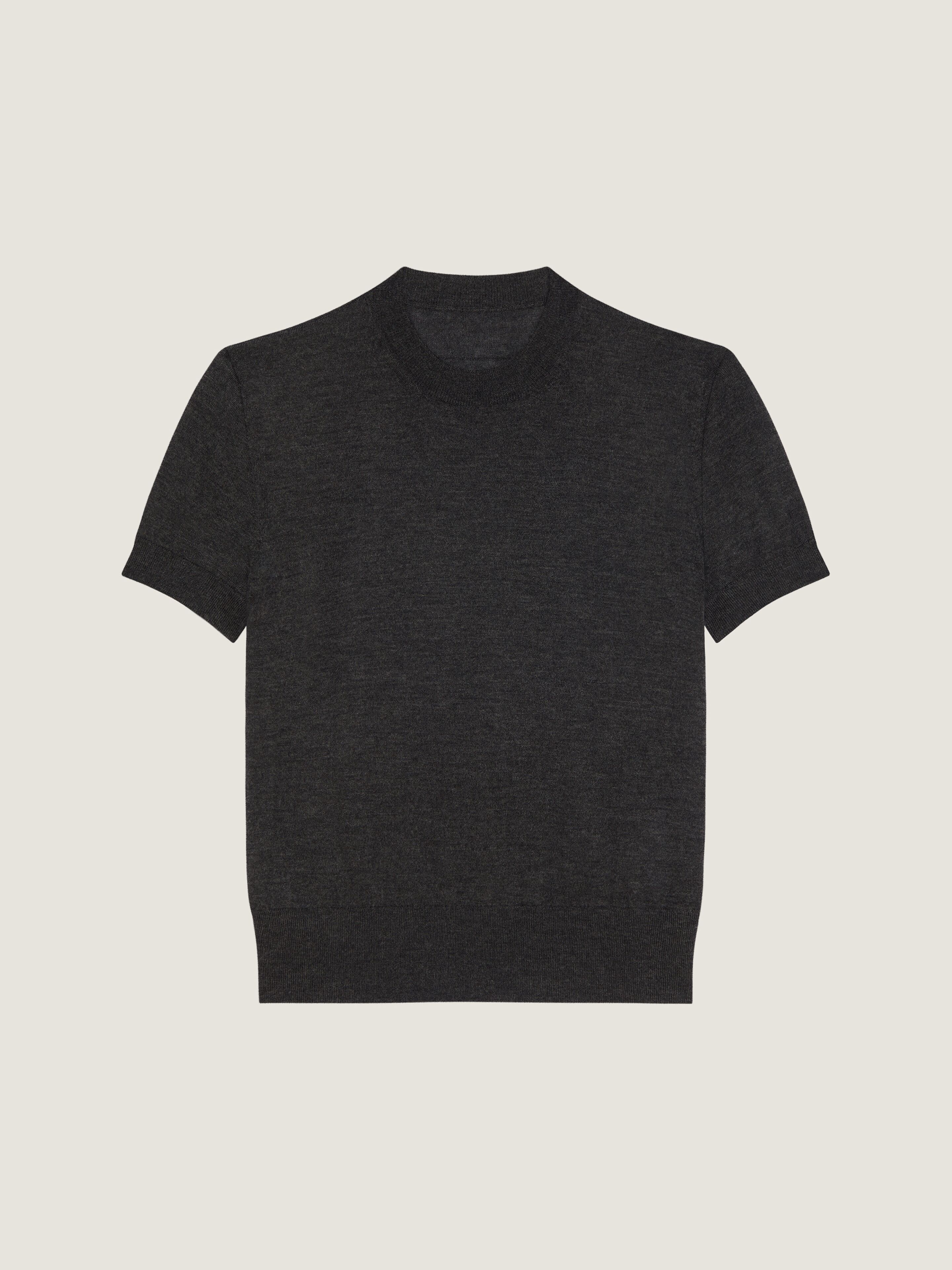 Short sleeve sweater in cashmere